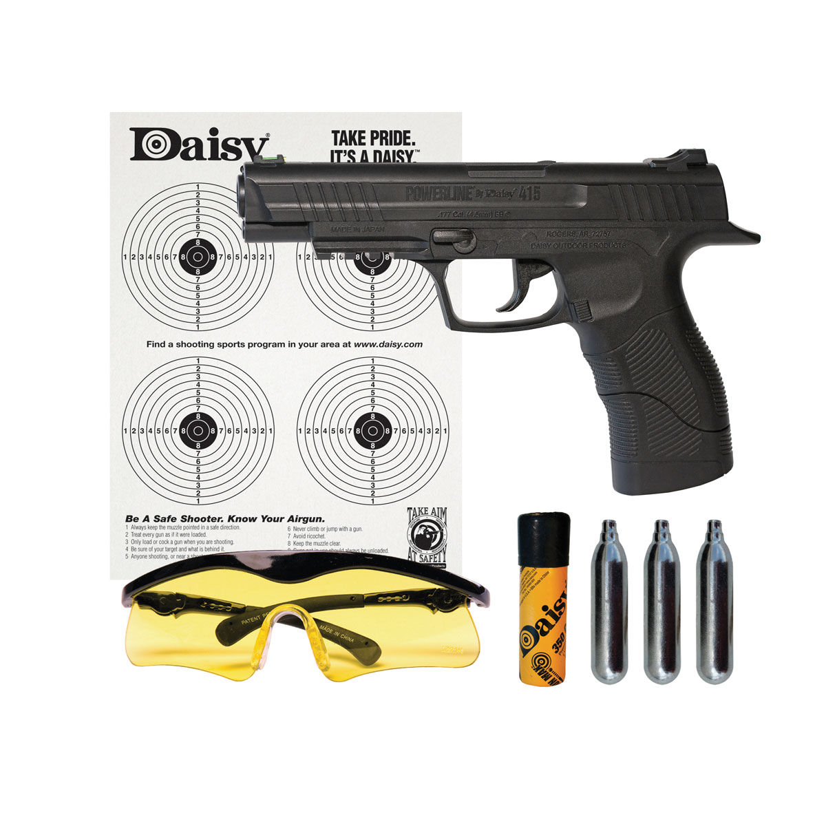 Daisy Model 415 Shooting Pistol Kit Daisy