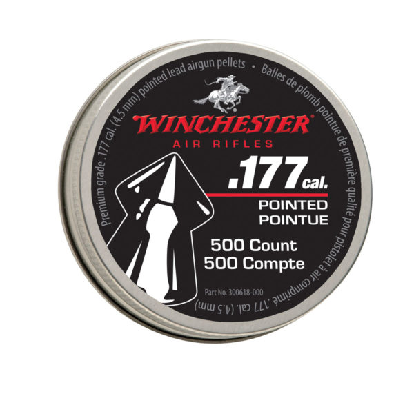 Winchester .177 Caliber Pointed Pellets, 500-Count