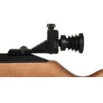 753 wood stock match grade rifle peep sight