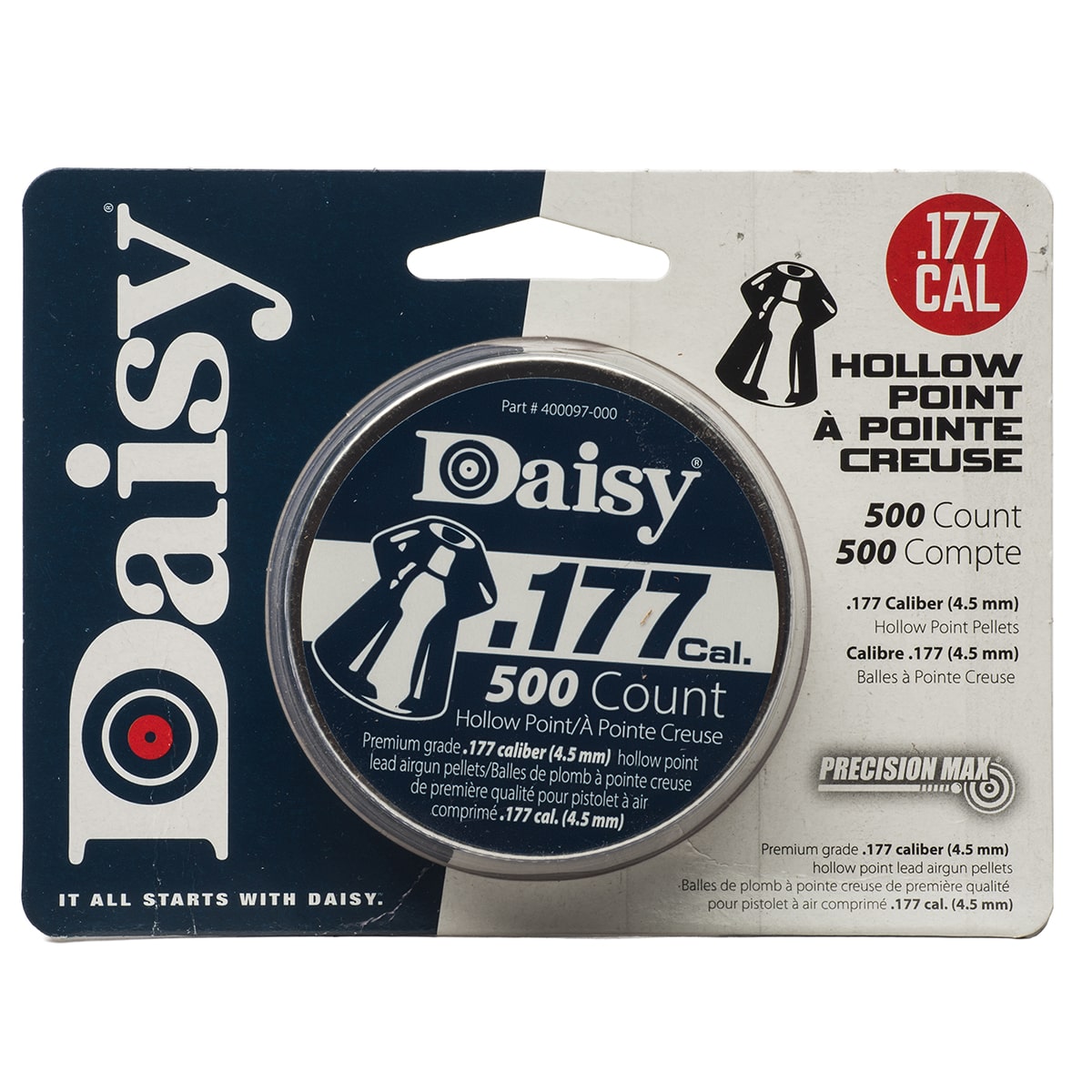 thumbnail image 2 of Daisy 40 BBS Steel Airgun Shot - 0.177 Caliber Zinc-Plated BBs, 4000 Count 2 of 6