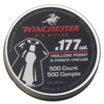 Winchester Hollow Point 177 500 front pellet ammunition