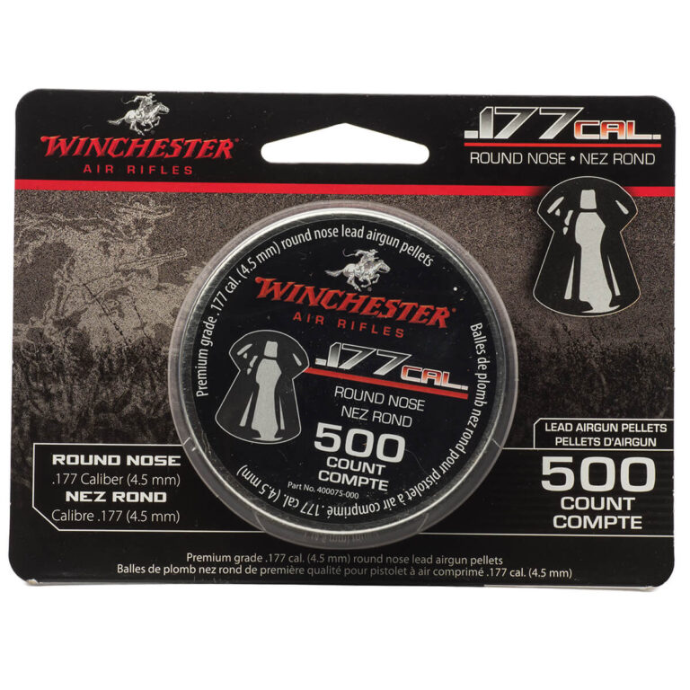 Winchester Round Nose 177 500 front pellets