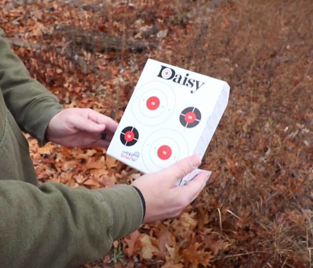 Daisy-fold-n-fire target for bb guns and bb pistols