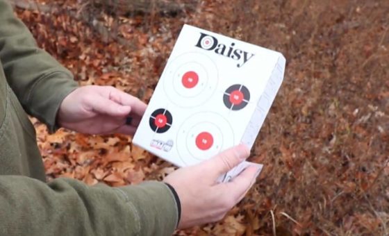 Daisy-fold-n-fire target for bb guns and bb pistols