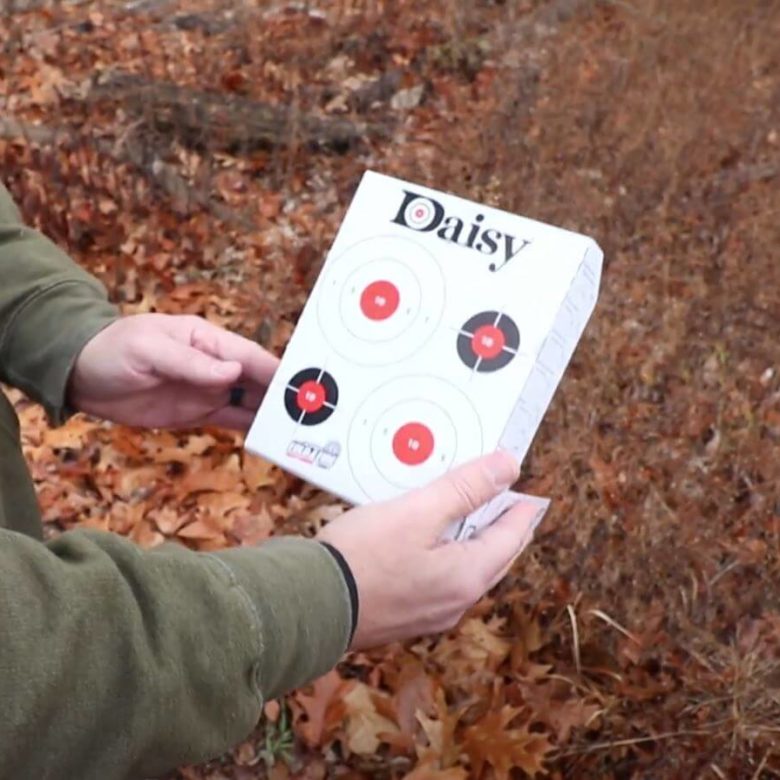 Daisy-fold-n-fire target for bb guns and bb pistols